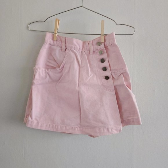90s Vintage Pastel Pink Skort - Picture 1 of 4